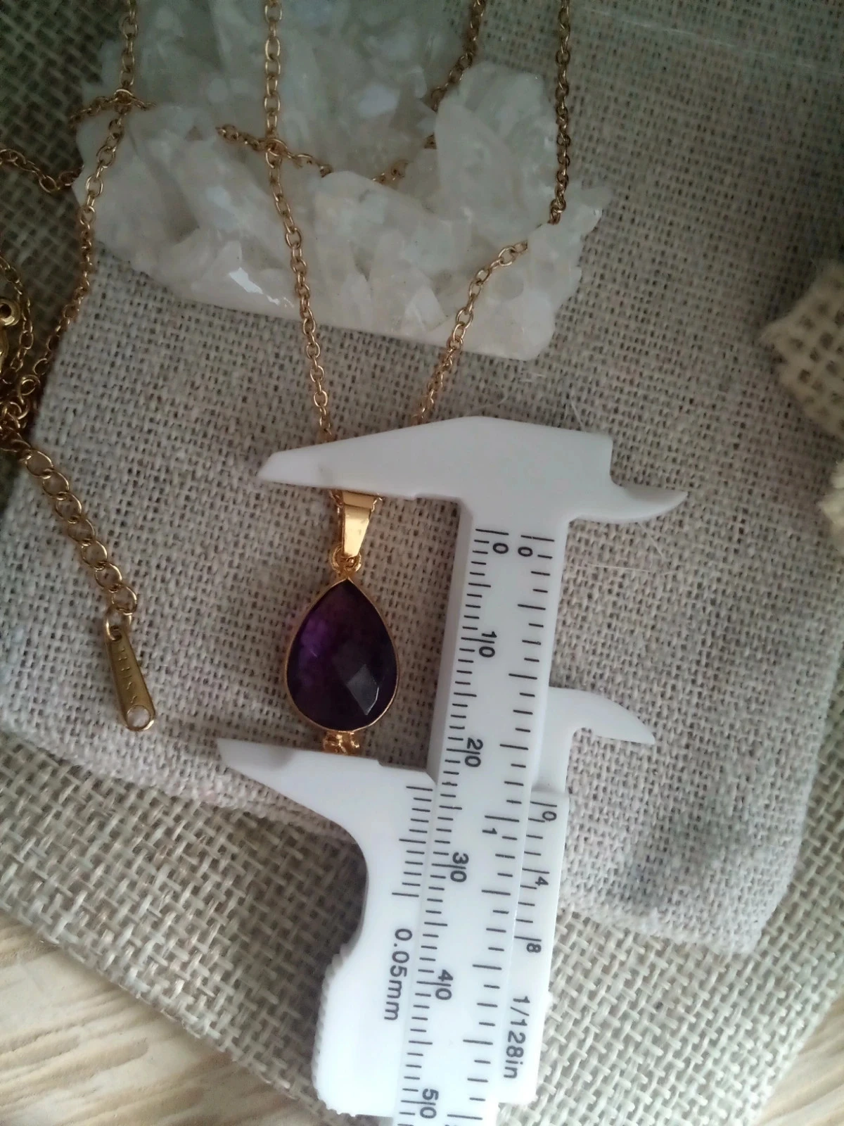 Amethist ketting 💜 oosterse setting – photo 3